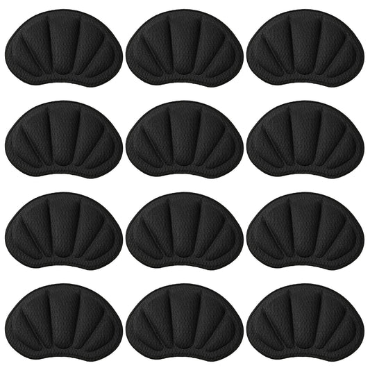 Guduling 8Pairs Shoe Heal Pads,3.54X1.97 in Heal Pads for Shoes Women,Black
