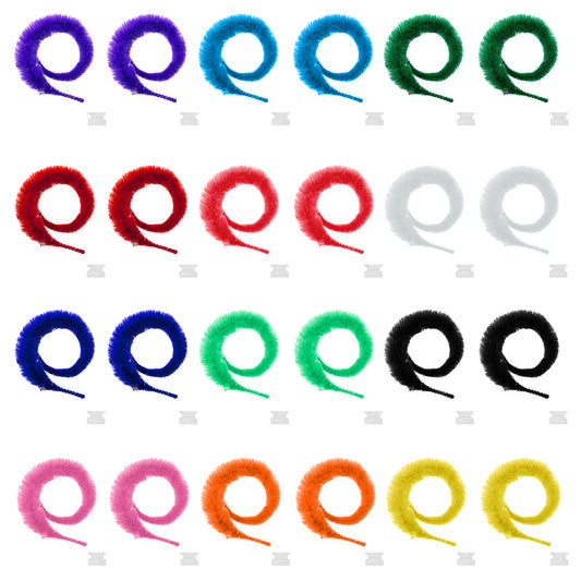 oruola Worm on a String, 24pcs Magic Twisty Worm Toys,Colorful Fuzzy Worms for Kids and Cats,Wiggly Worm Magic Twisty Worm Toys for Parties and Pet Entertainment