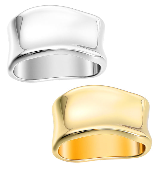 2Pcs Scarf Rings for Women, Minimalist Bandana Ring Gold & Silver Geometric Scarf Slide Perfect for Silk Scarves, Shawls, and Wraps, Fashion Accessories