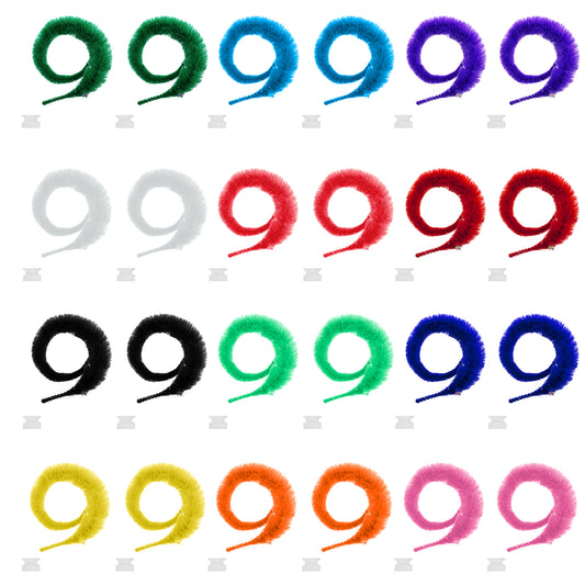 Classicseali 24PCS Worm on a String, Plush Fuzzy Worm, Soft Magic Twisty Worms, Twisty Worms Toys for Parties and Pet Entertainment for Kids and Cats, Colorful