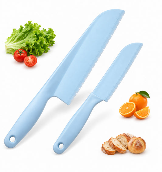 2 Pack Plastic Lettuce Knife, 8‑11 Inch Lettuce Knife to Prevent Browning