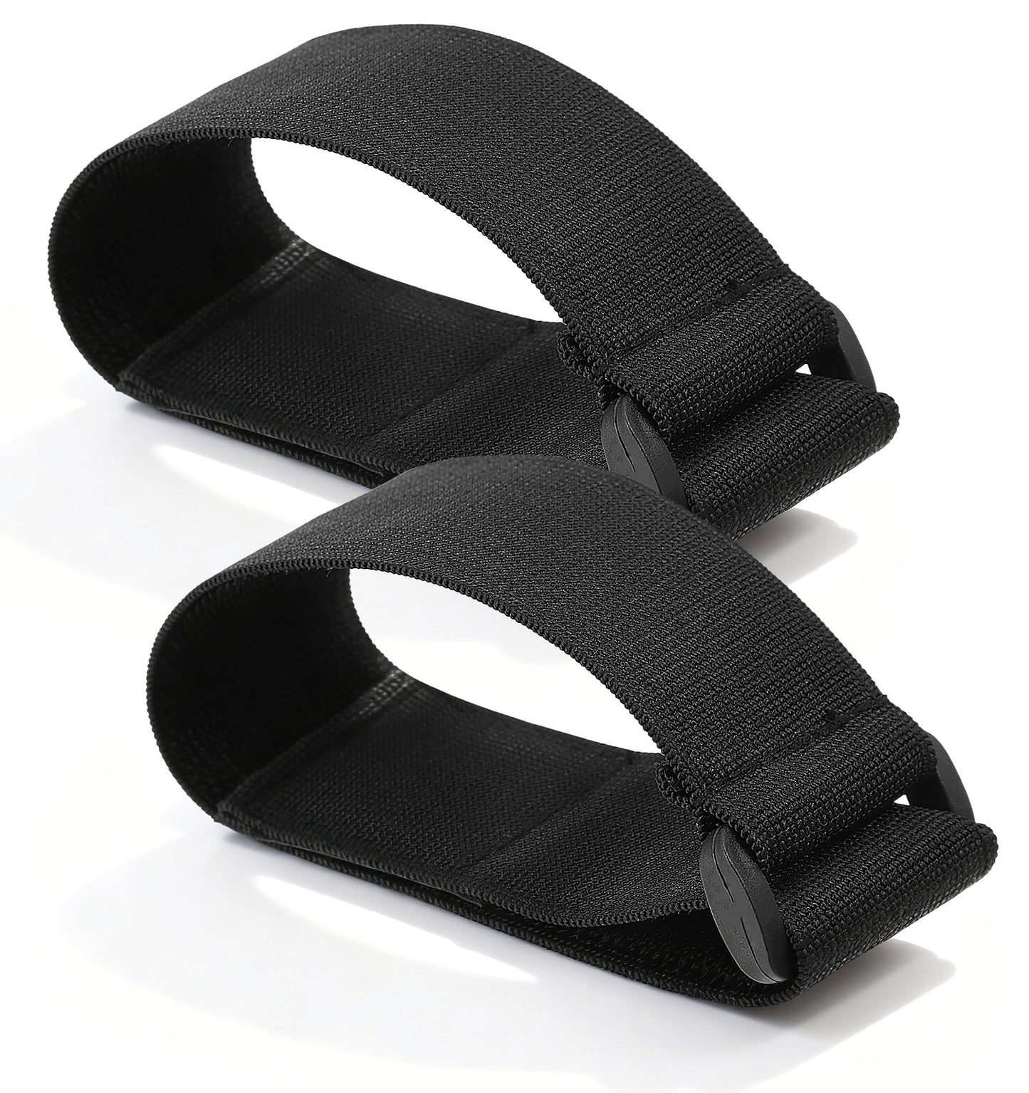 2PCS Elliptical Pedal Straps, Leg Strap Black Adjustable Leg Traction Straps for Elliptical Exercise Machine Secure, Stable Support for Senior Home Exercise & Electric Pedal Machines