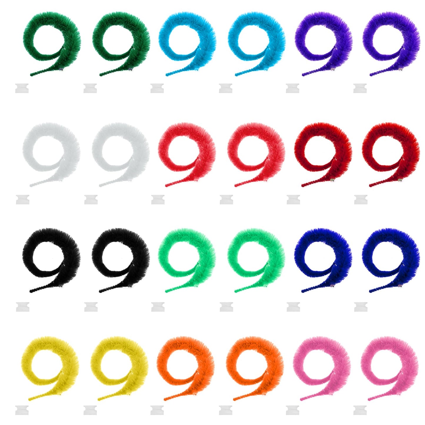 Classicseali Pack of 24 Magic Worm, Magic Worm for Kitten Training, Interactive Toy, Soft Plush Magic Worm, Cat Toy Worm for Children's Party, Birthday Gift (Multi-Colour)