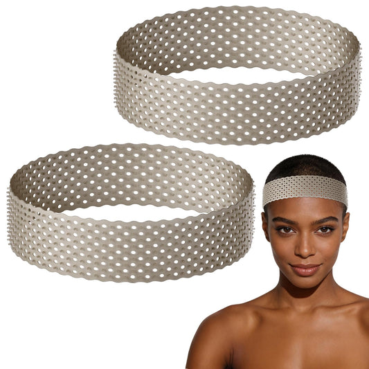 Guduling 2pcs Silicone Wig Grip, Black No Slip Wig Grip Band
