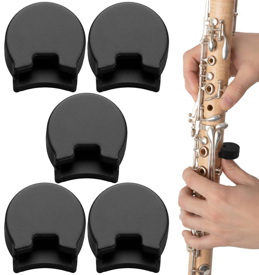 5 Pcs Clarinet Thumb Rest, Rubber Oboe Thumb Protector Pad, Non-slip Shock Absorption Cushion Cover, for Clarinet Oboe Players' Daily Practice and Performance