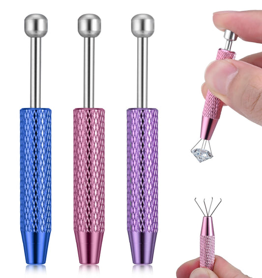 3 Pcs Earring Removal Tool, Piercing Screw on Tool, 4 Claw Tweezers for Easy Jewelry Changing for Septum, Earrings, Small Parts