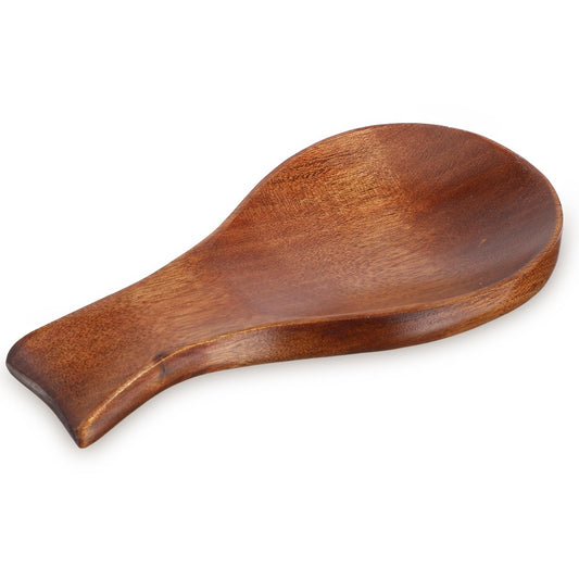 Classicseali Spoon Rests, Smooth Wood Spoon Holder,Durable Spoons Rest