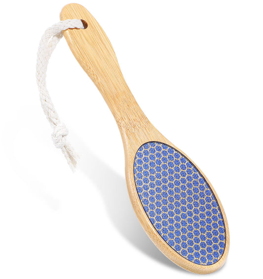 Nano Glass Foot File, 21 cm Comfortable Wooden Handle, Glass Foot Files for Hard Skin, Heel File to Remove Hard Skin on Feet, Heels, Elbows