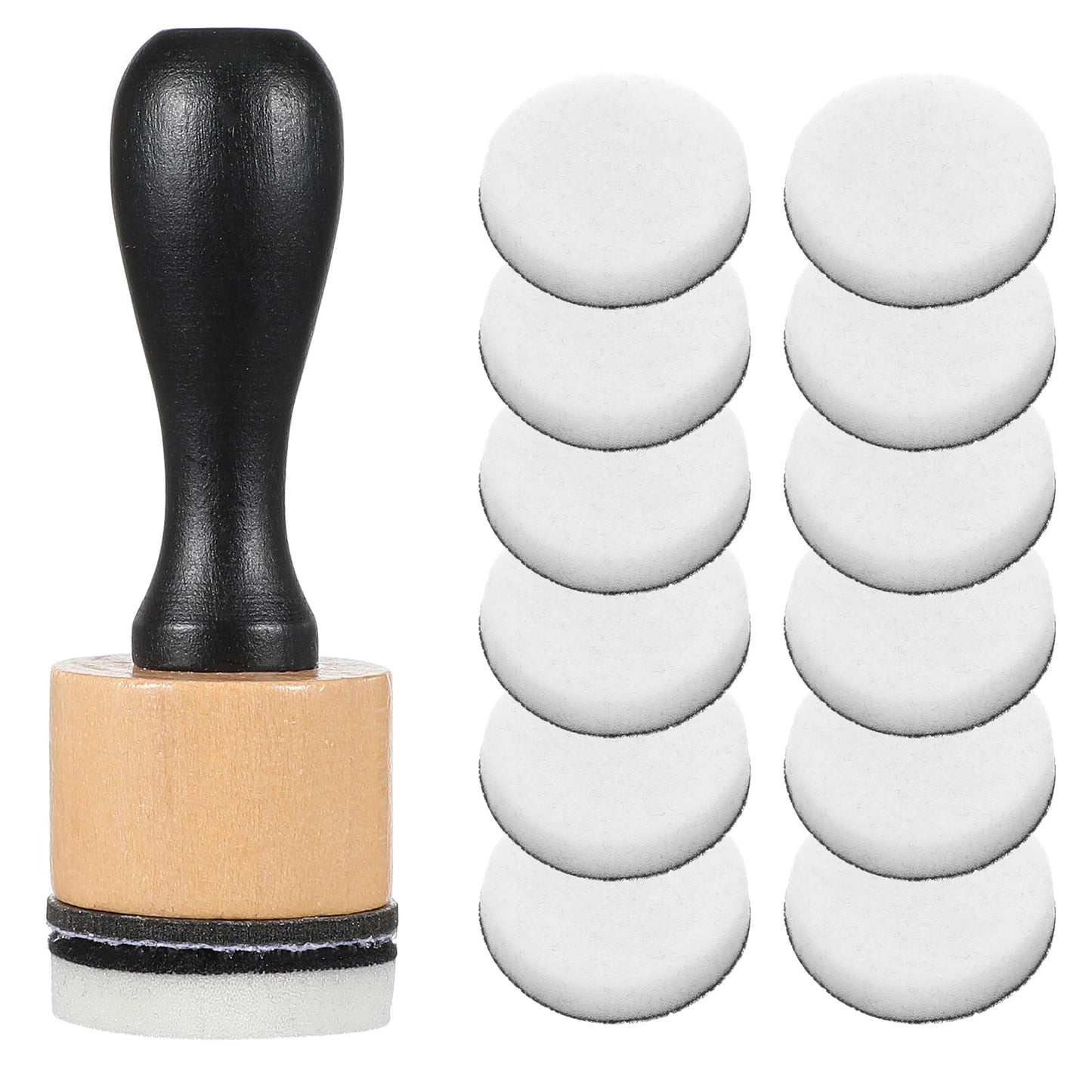 Oruola 13Pcs Mini Ink Blending Tool,Blending Brushes for Card Making and 12 Pcs Replacement Refill Sponge Domed Foam Pads Art Supplies for Scrapbooking Painting Drawing Art Supplies Distressing