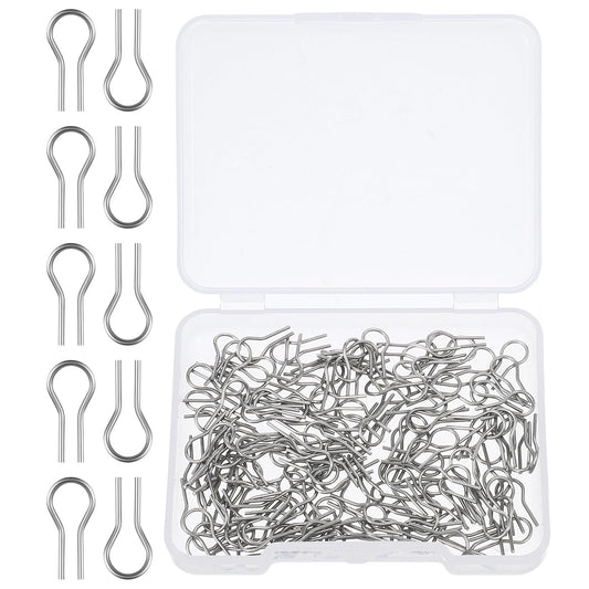 Oruola 150pcs High Temperature Nichrome Wire Jump Rings, High Fire Wire for Ceramics,R-Shaped Nichrome Wire for Ceramics for Kiln Ceramic Fused Glass Supplies for DIY Pendant Bead Ornaments