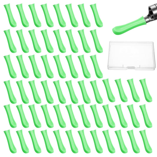 Guduling 60 Pcs Ear Wax Removal Replacement Tips,Silicone Ear Camera Replacement Tips for Wet/Dry Ears Waxs Cleaning,Ears Cleaner Tip Wax Removal Tool Set for for Teens Adults