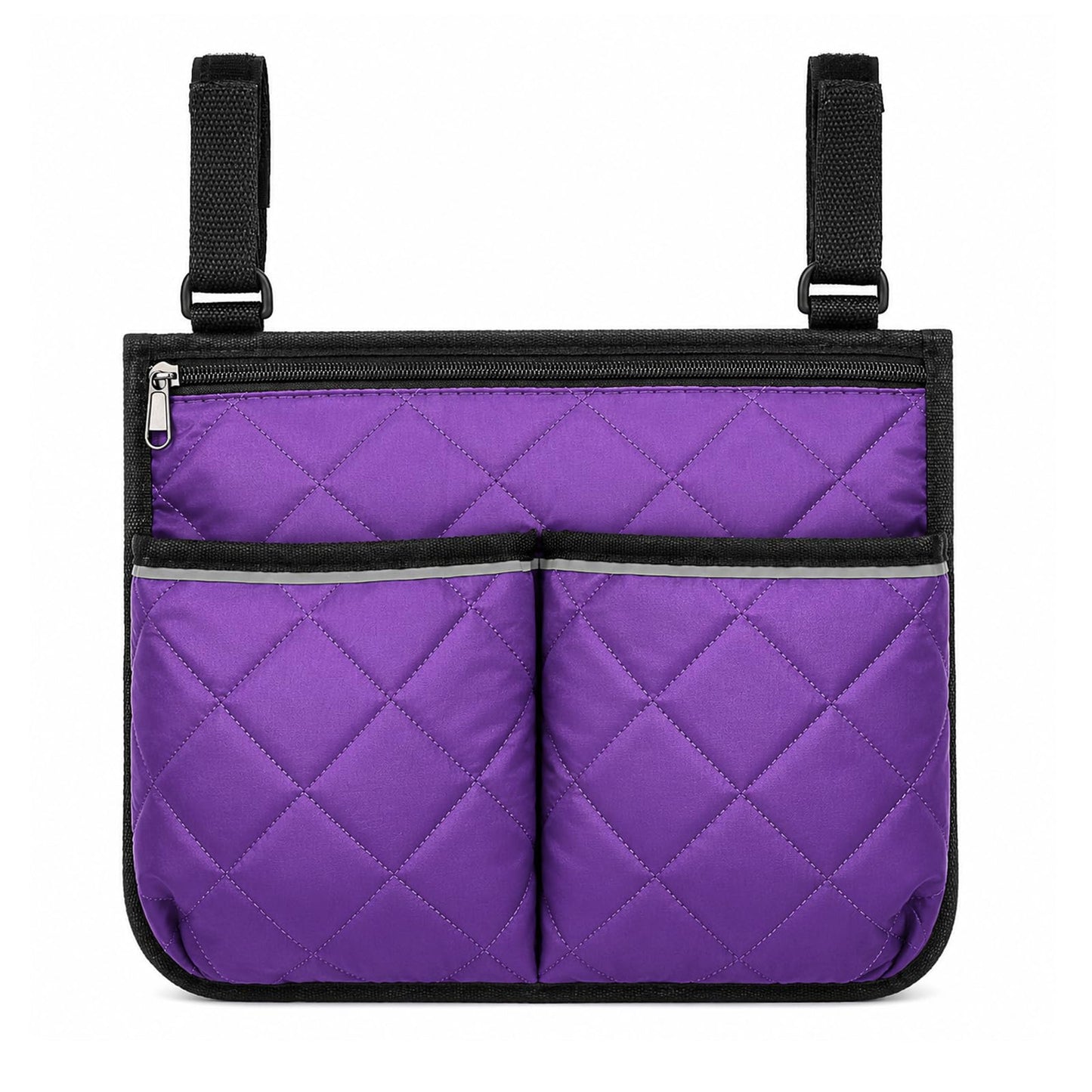 Elegaperma Walker Bags with Attachment, 2-Pocket Foldable Bag for Walker
