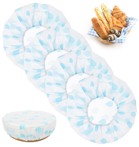 ValueBargain Reusable Bowl Covers for Bread Proofing, 4 Pack Elastic Covers for Sourdough and Dough Proofing, Eco-Friendly and Washable