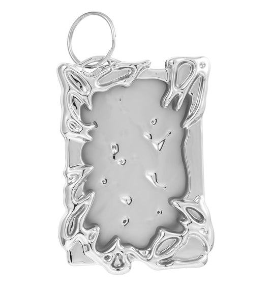Photocards Holder, Photocard Keychain Holder Photo ID Badge for Student Card Case Stationery?Electroplate Plastics Frame?