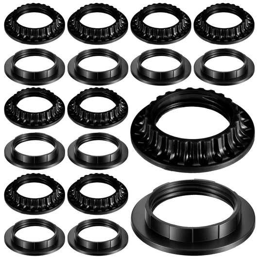 Elegaperma 16pcs lampshade Ring, E26 & E27 Lamp Shade Ring, Socket Rings for Lamps, Lamps Shade Adapter Ring Reducer Collar Ring 34mm & 39mm for Light Socket, Hanging Lamp Holder Parts