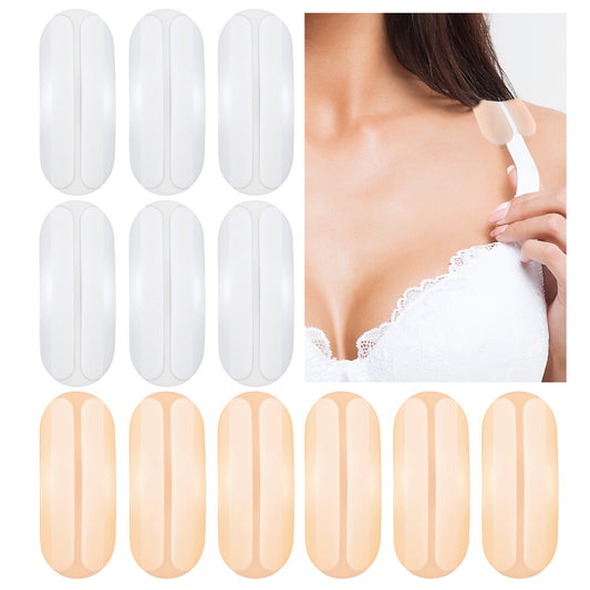guduling 6 Pairs Bra Strap Holder,Bra Strap Holders For Slipping,Waist Straps Cushions,Silicone Brastrap Holders Non Slip for Shoulders to Relieve Fatigue and Discomfort,Shoulder Protectors