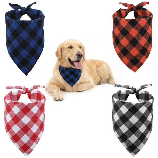 Guduling 4 Pcs Dog Birthday Bandana, Birthday Boy Dog Bandana, for Small,Triangle Bibs Medium & Large Dogs, Party Pet Accessories for Boys & Girls