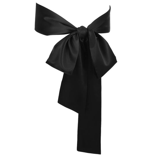 guduling 2 Pcs Sash Belt,Black Sash Belt,4" Wide Black Sashes Belts for Dress,Reversible Satin Bridal Sashes for Dress Cinching, Adjustable Length for Brides & Special Occasions