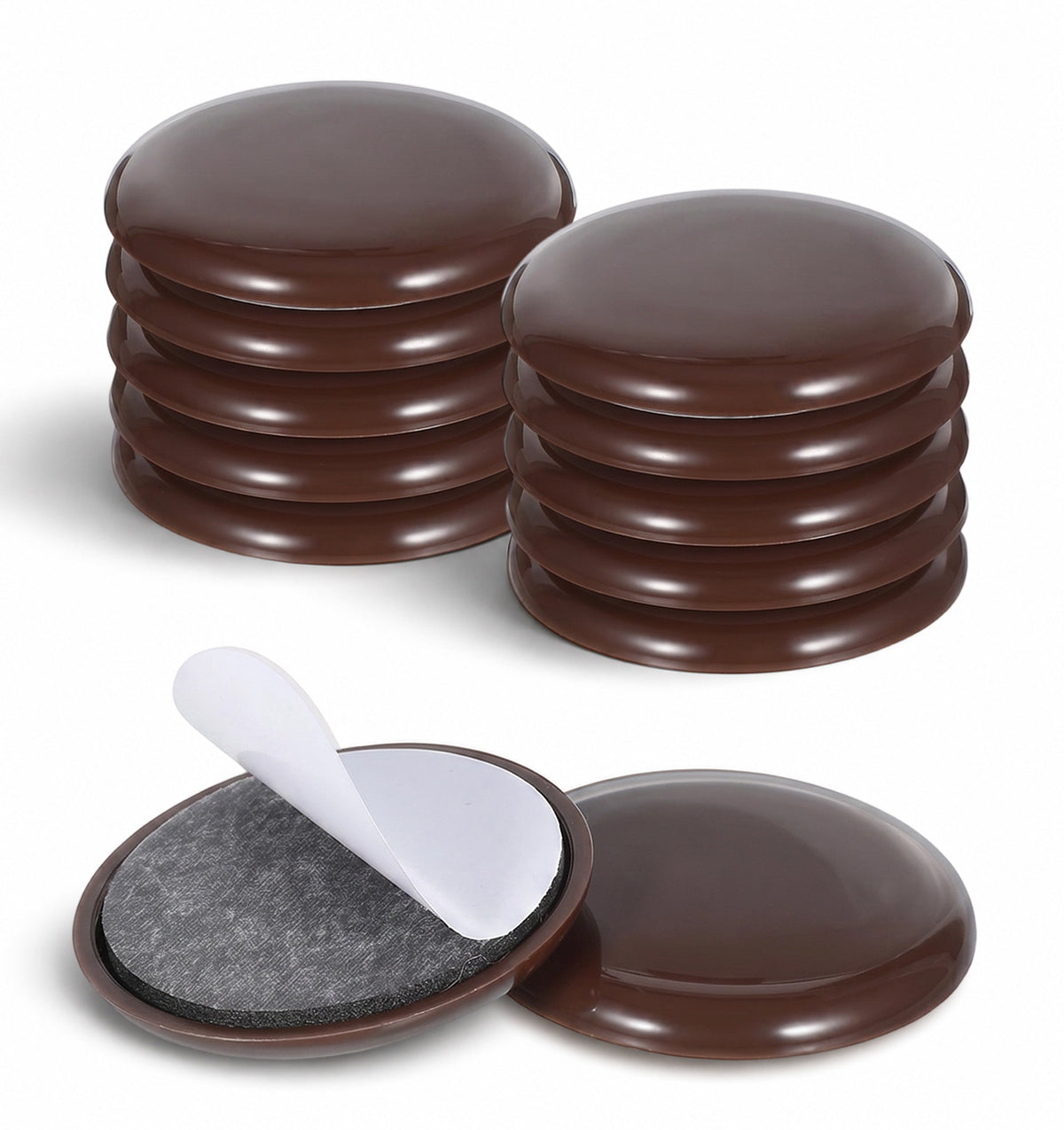 12 Pcs Chair Sliders for Carpet, Carpet Sliders for Furniture Self-Adhesive