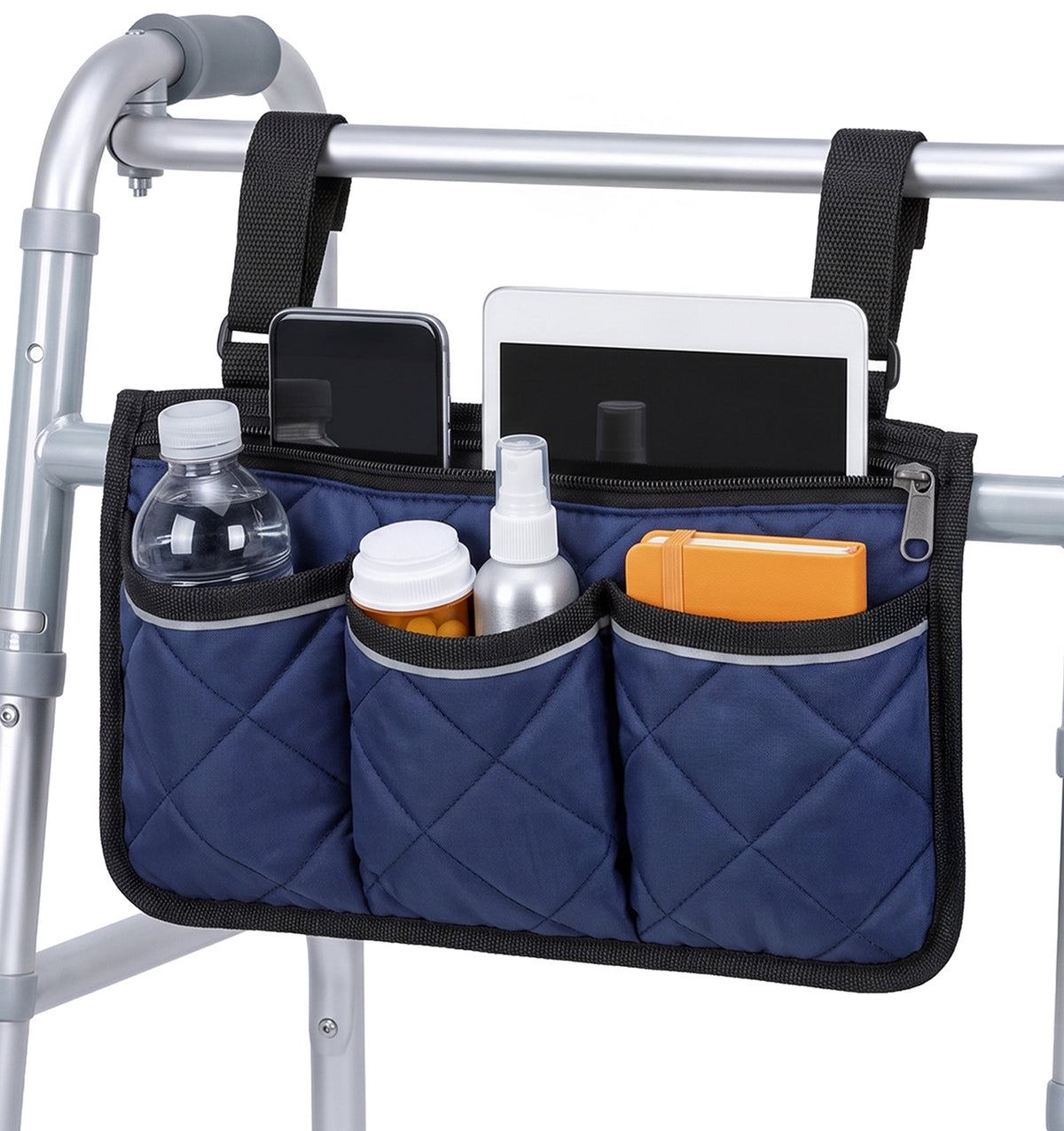 Zimmer Frame Bag, Walker Bags for Folding Walkers Accessories