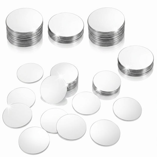 Guduling 50 Pcs Craft Mirrors, Acrylic Mirror Tiles for Crafts Mini Square Silver (1.97 x 1.97 Inches)