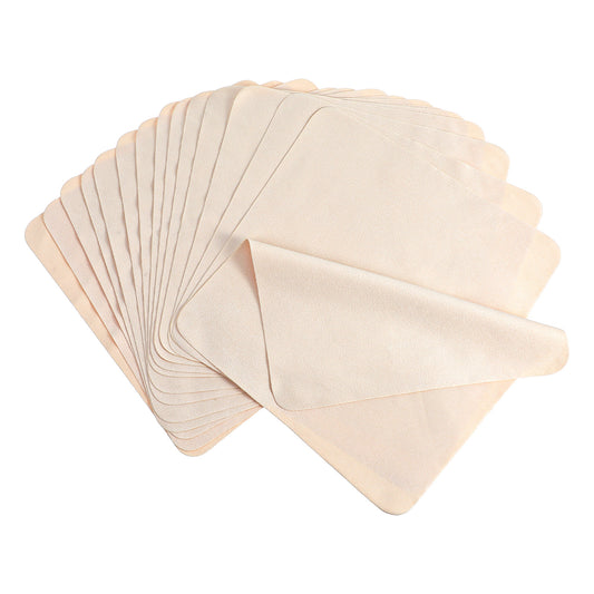 15PCS Car Chamois Leather,Artist Leather Chamois,Pre Cut Chamois Cloth for Charcoal Drawing,Leather Pottery Tool Small Ceramic Craft Supplies,Leather Cloth for Pot Rim Smoothing Pottery,7.87 X 7.87 In