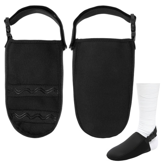 Classicseali Cast Sock Non-Slip Adjustable Socks for Casted Foot, Soft Warm Foot Cast Sock for Women Men, for Leg Cast Cover Foot and Ankle, Black
