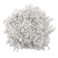 Guduling 1500 Pcs Stamens for Flower Making,3mm Pearl Double Flower Stamens,White Flowers Stamen for Crafting for Crafts DIY Valentine's Day Bouquets Wedding Scrapbook Decoration