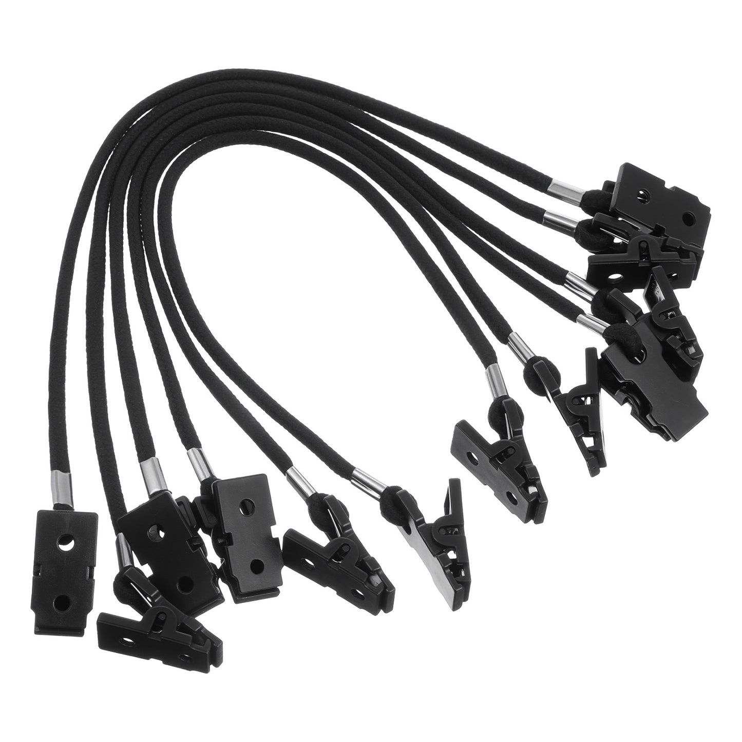 Classicseali 6PCS Hat Clips for Wind, Adjustable Hat Straps for Wind, Anti-Lost Portable Chin Strap for Hats, for Men's and Women's Travel Bags, Baseball Caps, Fishing and Sun Hats, Black