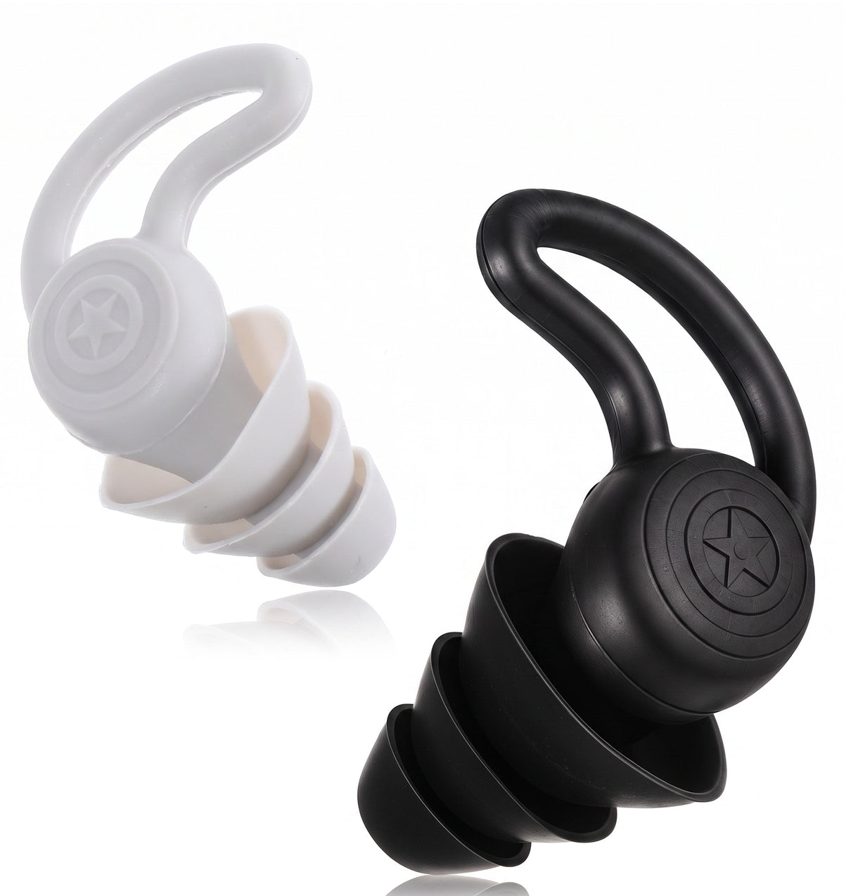 2 Pairs Swimming Ear Plugs for Kids, Washable Kids Ear Plugs for Swimming