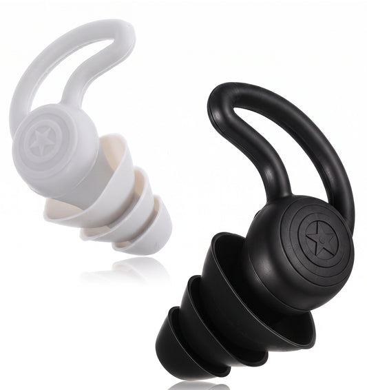 2 Pairs Swimming Ear Plugs for Kids, Washable Kids Ear Plugs for Swimming