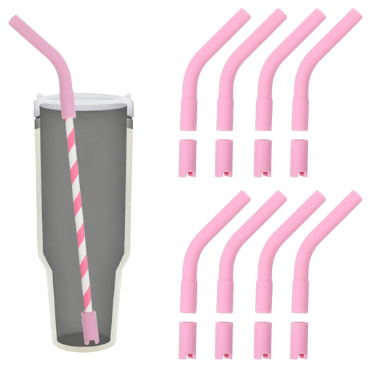 Elegaperma 8 Sets Rubber Tips for Metal Straws, Metal Straw Silicone Tips