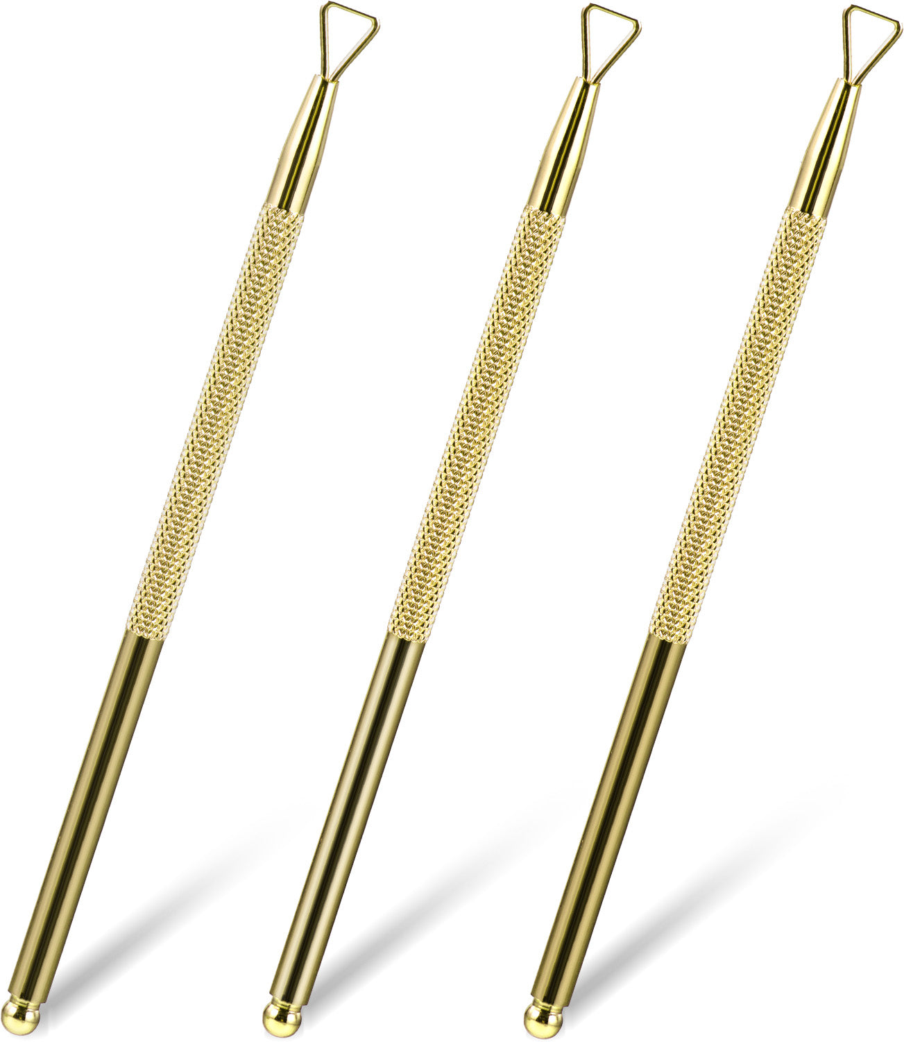 Guduling 3 PCS Lotto Scratcher Tool,Stainless Steel Scratch Off Tool,Gold Multi-Use Lottery Scratcher Tools, for Tickets,Stickers, Labels,Cuticle Tools for Professionals and Amateurs