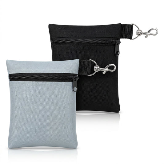 Classicseali 2 Pack Golf Tee Bag,Oxford Cloth Tee Bag Pouch Golf