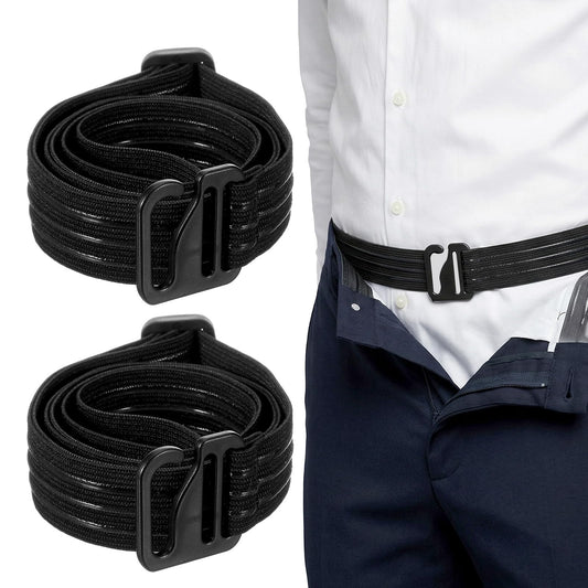 Elegaperma 2 Pcs Shirt Tucker for Men, Shirt Tuck Holder, Adjustable Shirts Holders for Men to Keep Shirts Tucked in Man All Day