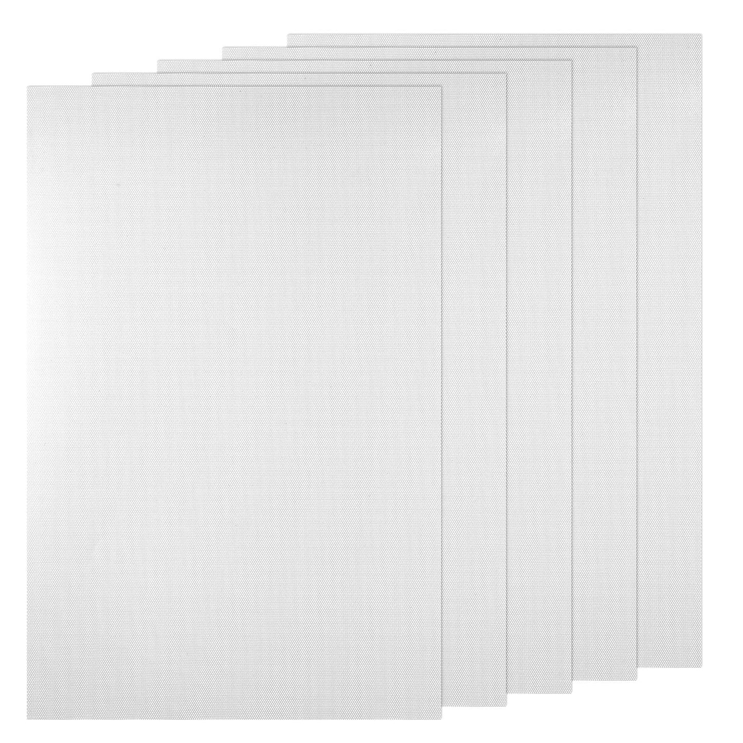 Classicseali 5PCS Fursuit Eye Mesh,0.5mm White Eye Mesh for Mask, Waterproof Eyes Meshes for Therian Mask, Wear-Resistant, for Furry Cosplay Props Fursuits Handicrafts Making, 11.81 X 7.87In