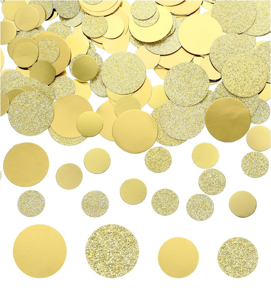 200 Pcs Gold Confetti, Gold Table Confetti Decorations for Party Balloon