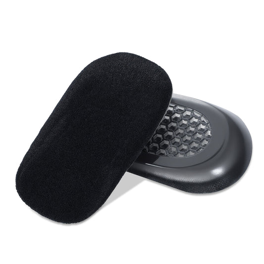 2PCS Shoe Lifts for Men, Height Increase Insoles Gel Height for Leg Length Discrepancy & Heel Pain Relief (Black, 0.59 Inch Height)