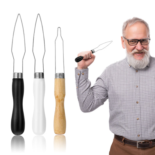 Oruola 3pcs Button Hook,Button Helper Tool for Elderly,2 Sizes of Button Assist Tool,Button Helper for Buttoning Shirt,Dresses,Blouses,Coat, Elderly Handicapped Seniors Arthritis