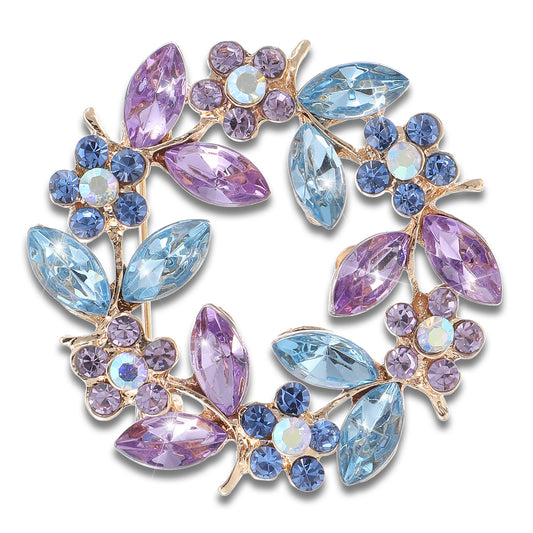 Oruola Brooches for Women UK,Vintage Brooch, Fashionable and Exquisite Rhinestone Large Brooches for Women, Flower Brooch Pin Suitable for Ladies and Girls, Coats, Weddings, Parties