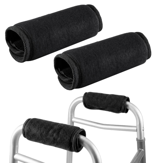 2 Pack Crutches Handle Pads, Crutch Handle Pads Comfort Padded Non-Slip Grippers with Ergonomic Support for Wheelchair Walkers Rollator