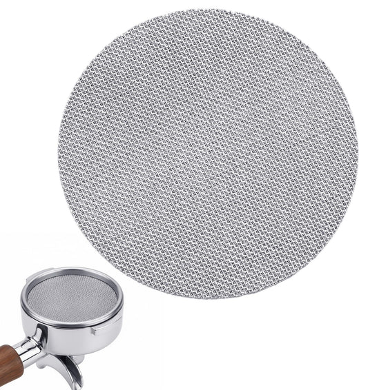 Espresso Puck Screen 54mm, Stainless Steel Coffee Filter Screen, 53.5mm Diameter/1.7mm Thick/150?m Mesh for 54mm Portafilter Basket, Improves Extraction & Coffee Flavor, Compatible Espresso Machines