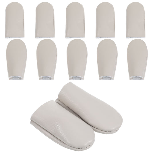 Elegaperma 10Pcs Thimbles for Hand Sewing, 2-Size Ultra Thin Leather Thimbles for Hand Sewing Quilting Crochet, Professional Finger Protection with Enhanced Grip and Maximum Tactile Sensitivity