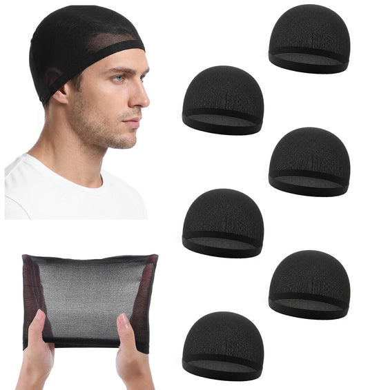 6Pcs Wave Cap, Men Wave Cap with Anti-Slip Grip for Sleeping