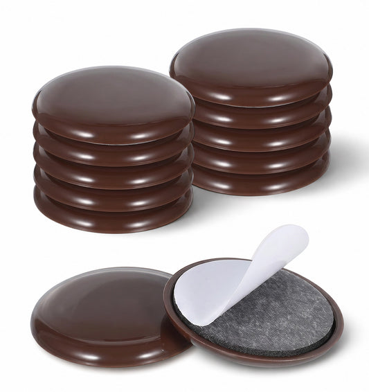 12 Pcs Furniture Slides, Self-Adhesive Sliding Pads, Easy Movement Floor Protection for Sofa, Table, Cabinet, Chair, Home Use