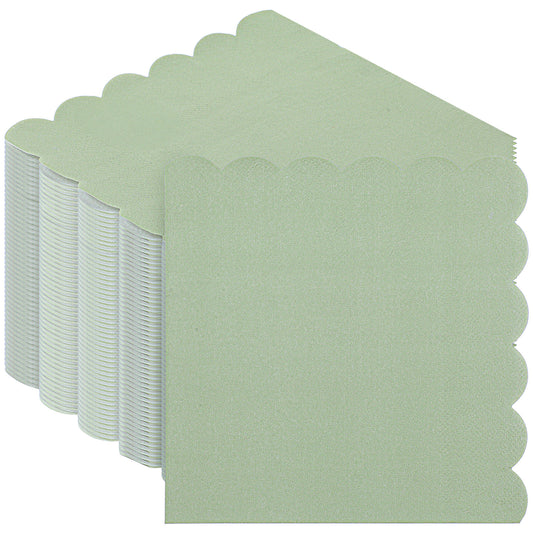 Classicseali 50pcs Sage Green Napkins, 33X33cm Sage Napkins, Elegant Solid Wedding Napkin for Weddings, Dinner Parties, Birthdays, Bridal Parties, and Anniversary Partie