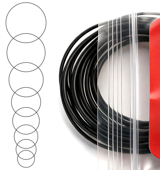 44 Pcs O Ring Watch Gasket, 0.6-0.7mm Rubber Watch Seal Washers Gasket Kit