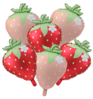 6Pcs Strawberry Balloons, 18x26 Inch Strawberry Foil Balloons, Red Pink Fruit Shaped Mylar Helium Balloon, Sturdy Vibrant Party Decorations Supplies for Birthday Baby Shower Sweet Themed Arch