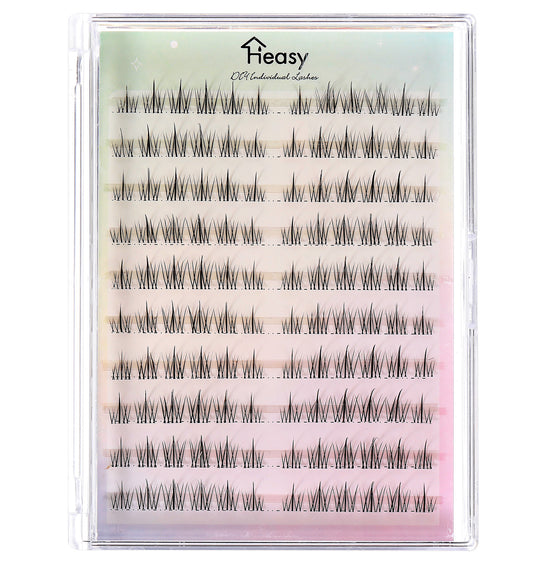 Anime lashes, 120Pcs Lash Extension Kit, 9-12MM Wispy Manga Eyelash Clusters Individual Natural Cluster Lashes Diy at Home