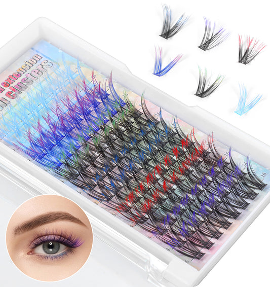 96 Pcs Wispy Lash Clusters, Manga Cluster Lashes(14mm 16mm)
